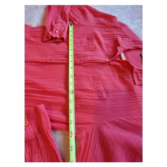 Antik Batik marina gown maxi dress in coral - Picture 6 of 10